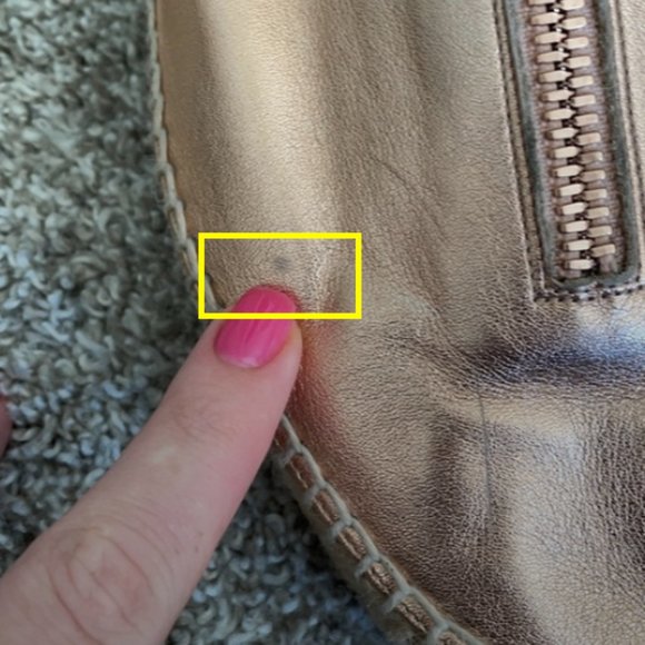 Alexander Wang Devon Rose Gold Metallic Platform Jute Espadrilles - Picture 14 of 17